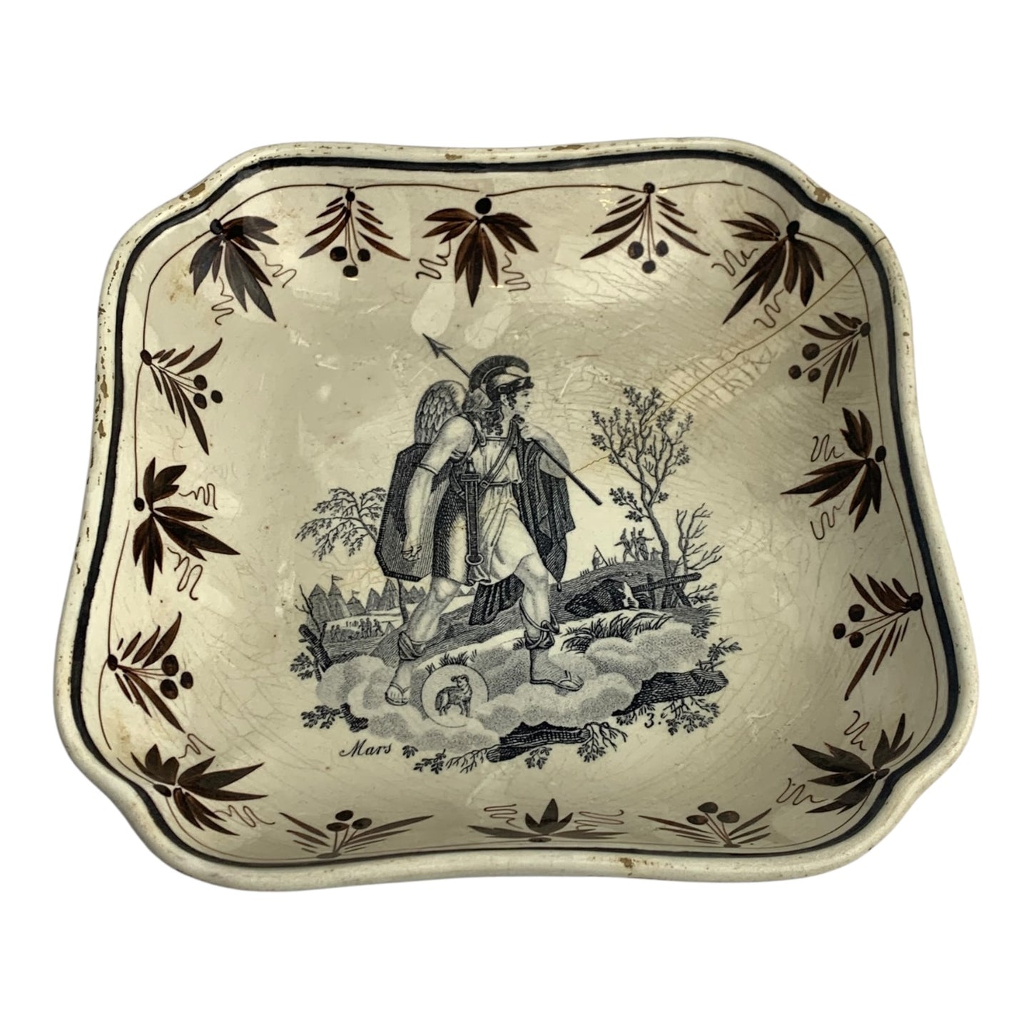 Coppia Piatti Ceramica Dortu Epoca Fine 800