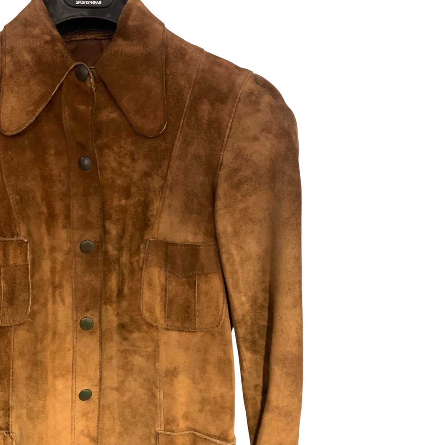 Giacca Donna Vintage Pelle Scamosciata