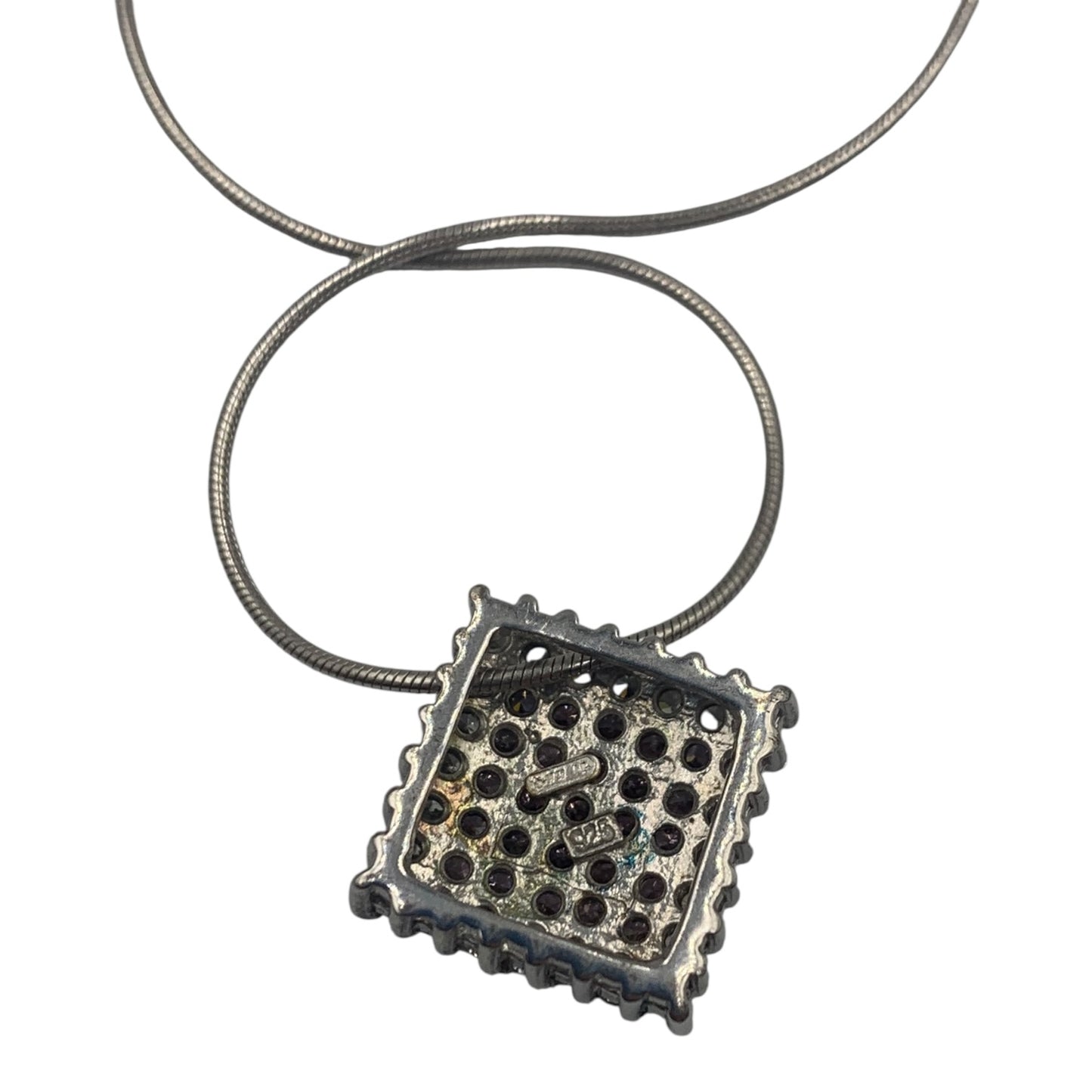 Collana Ciondolo Rombo Brillantini