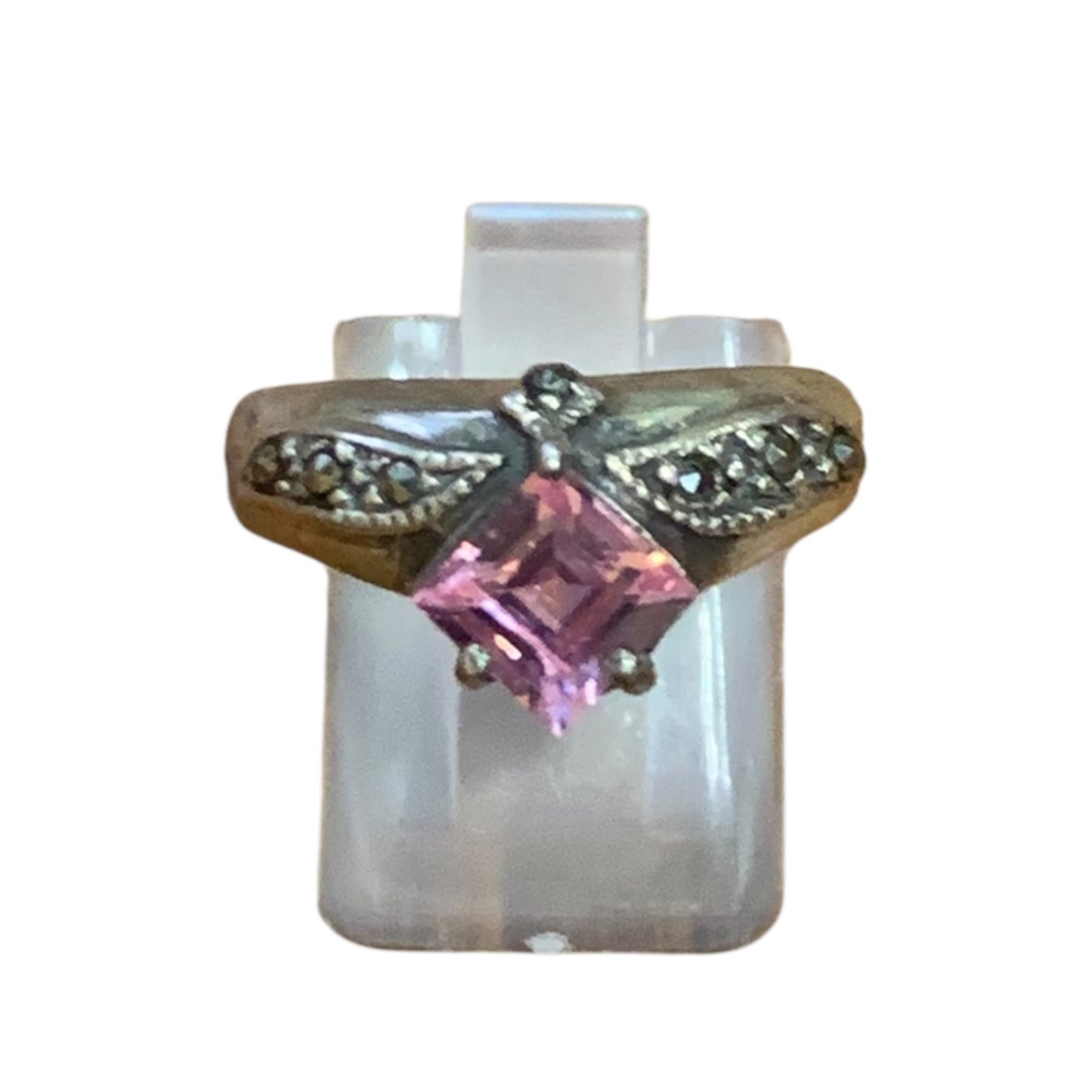 Anello Donna Vintage Pietra Rosa