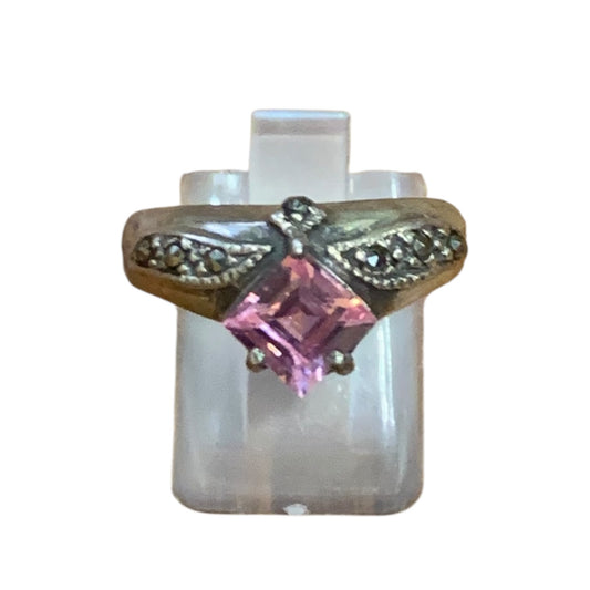 Anello Donna Vintage Pietra Rosa