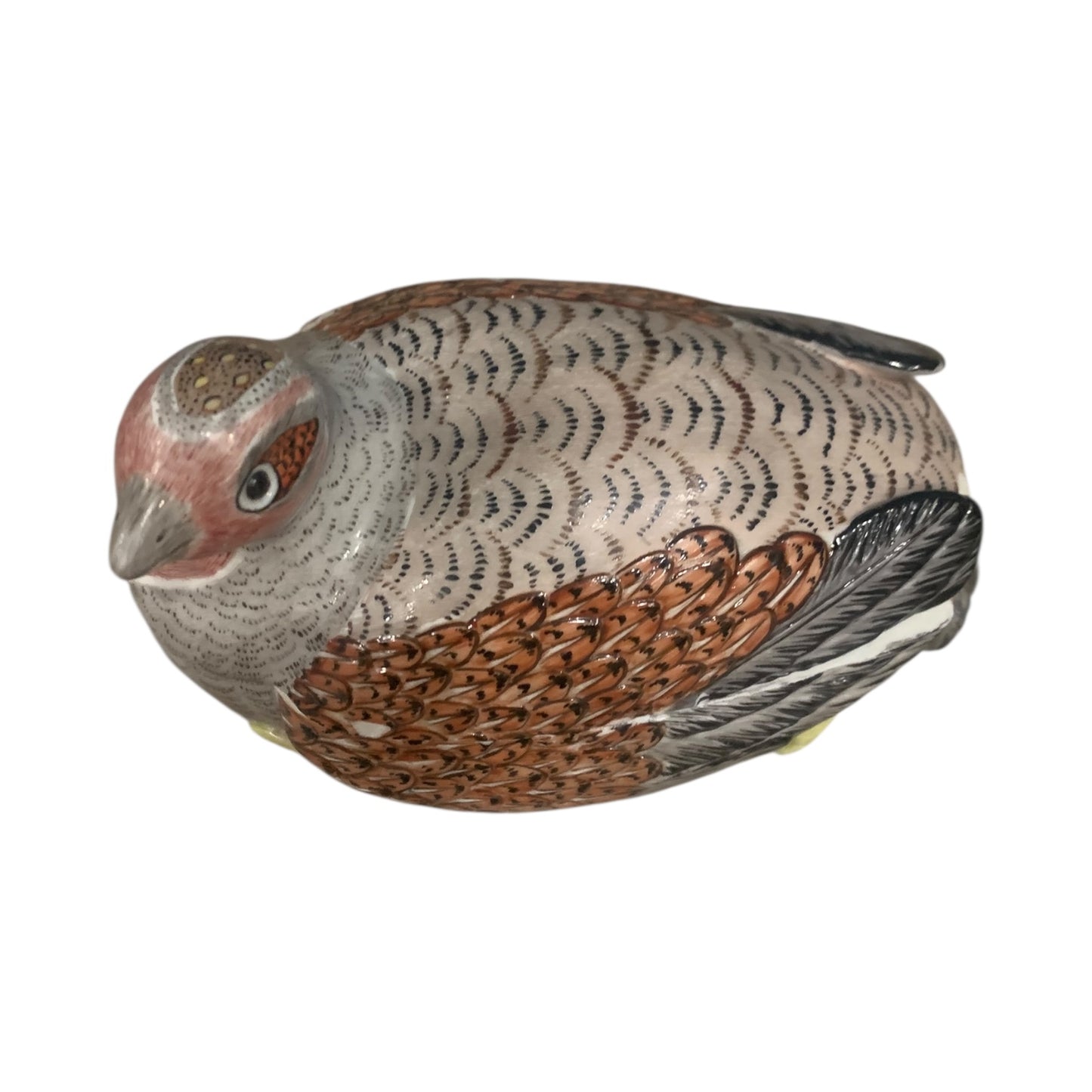 Zuppiera Porcellana Pernice Nel Nido