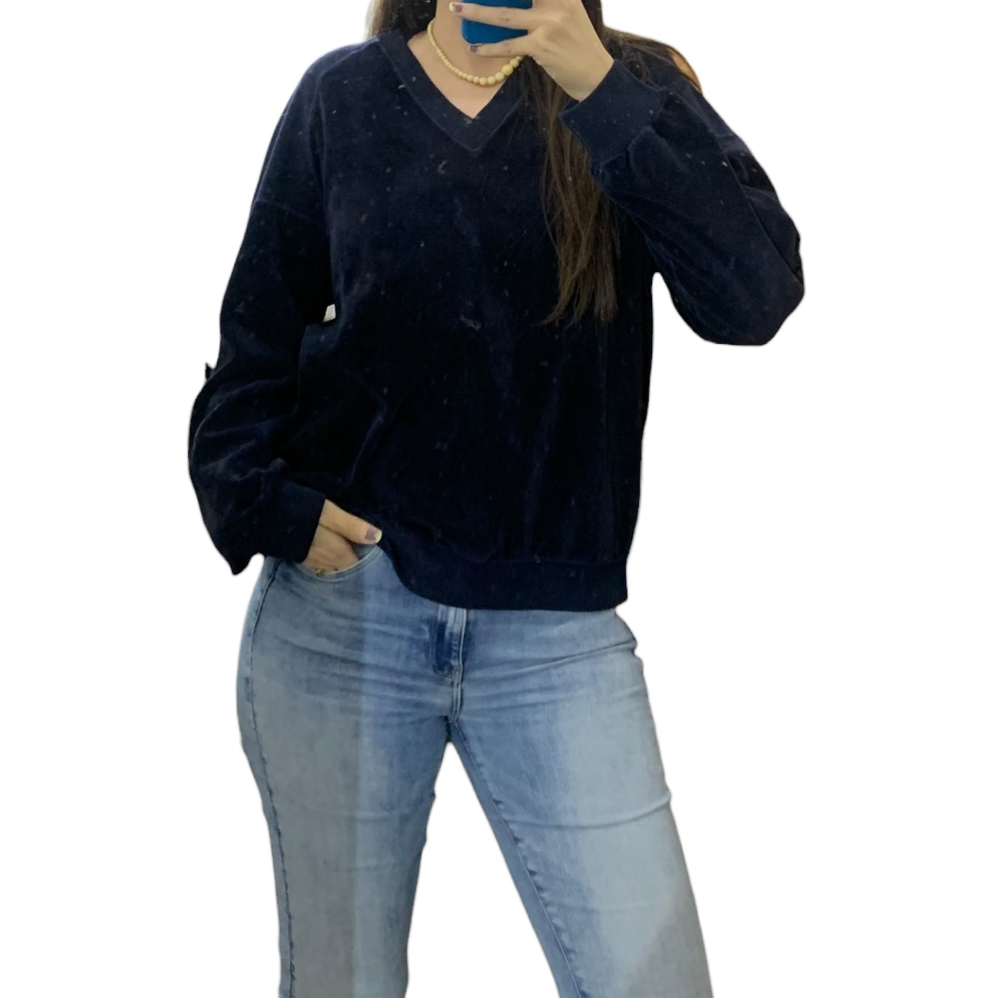 Maglia Donna Schiesser Ciniglia Blu