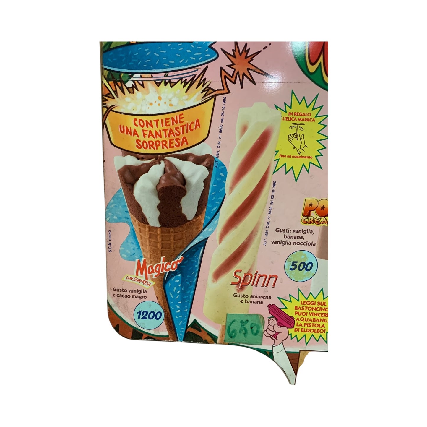Pannello Pubblicitario Gelati Eldorado Anni 90