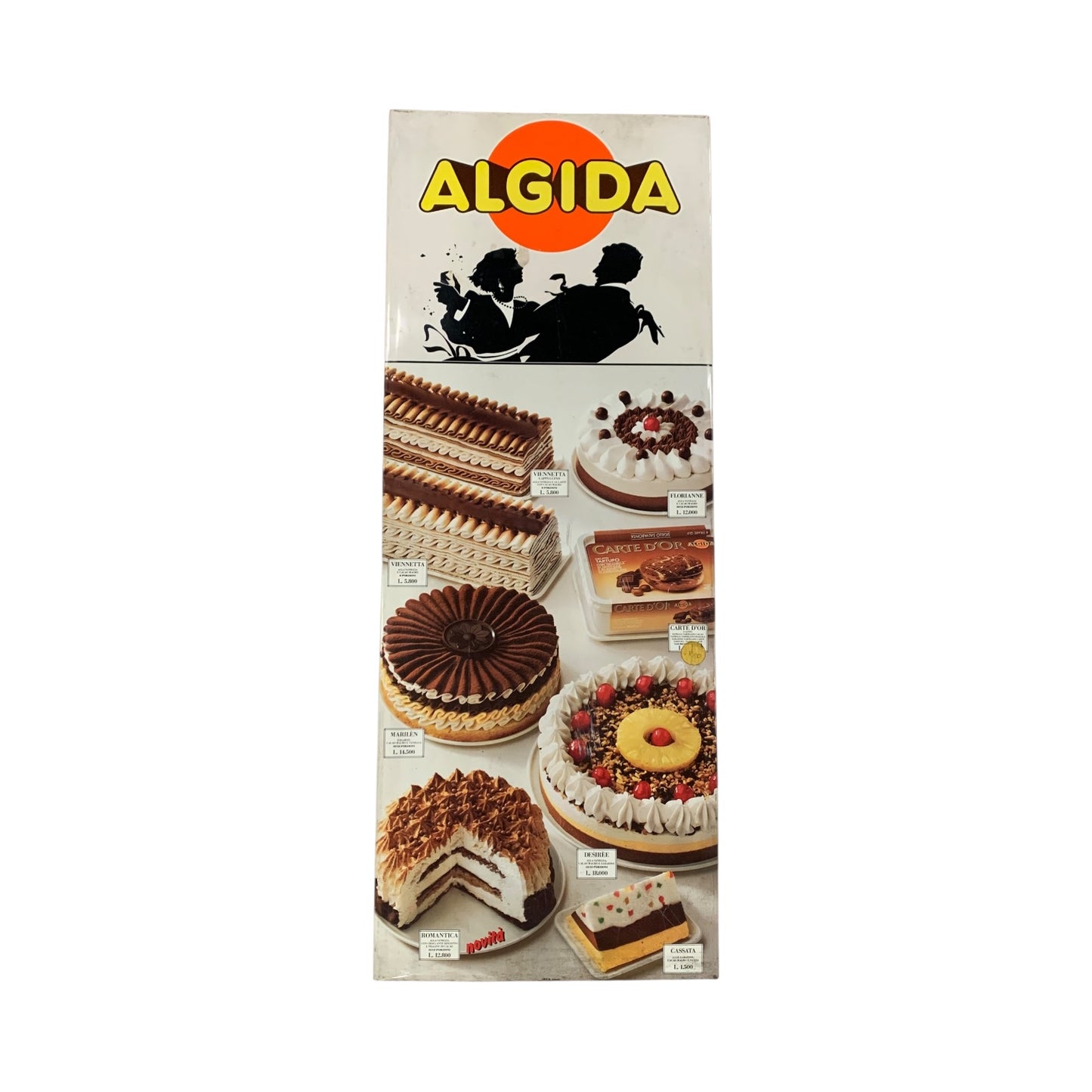 Pannello Pubblicitario Torte Algida Anni 90