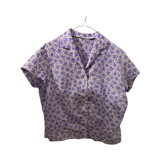 Blusa Manica Corta Donna Vintage