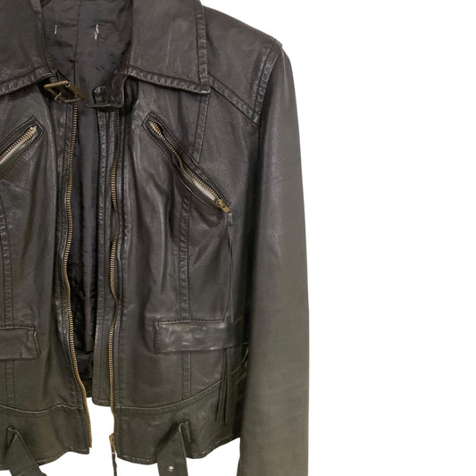 Giacca Chiodo Donna Vintage Pelle