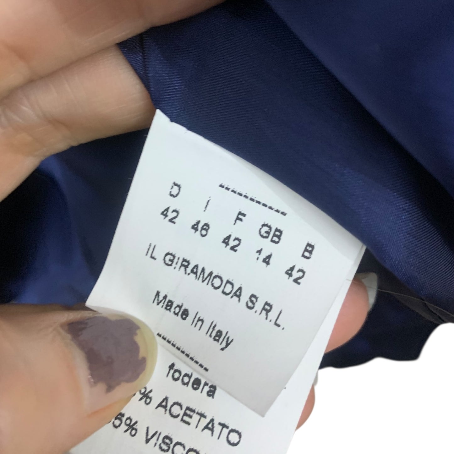 Completo Donna Vintage Velluto Blu