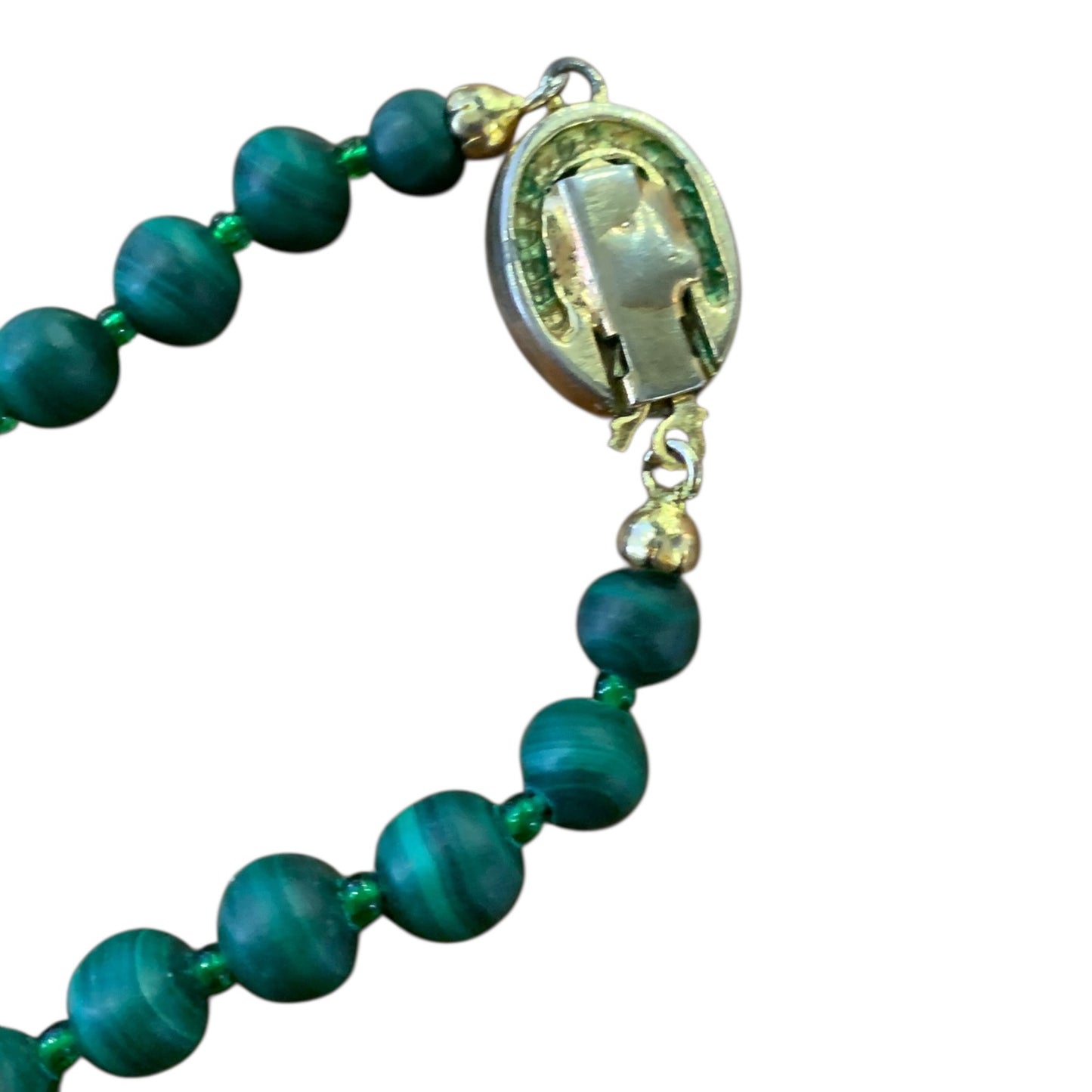 Collana Donna Vintage Malachite Verde