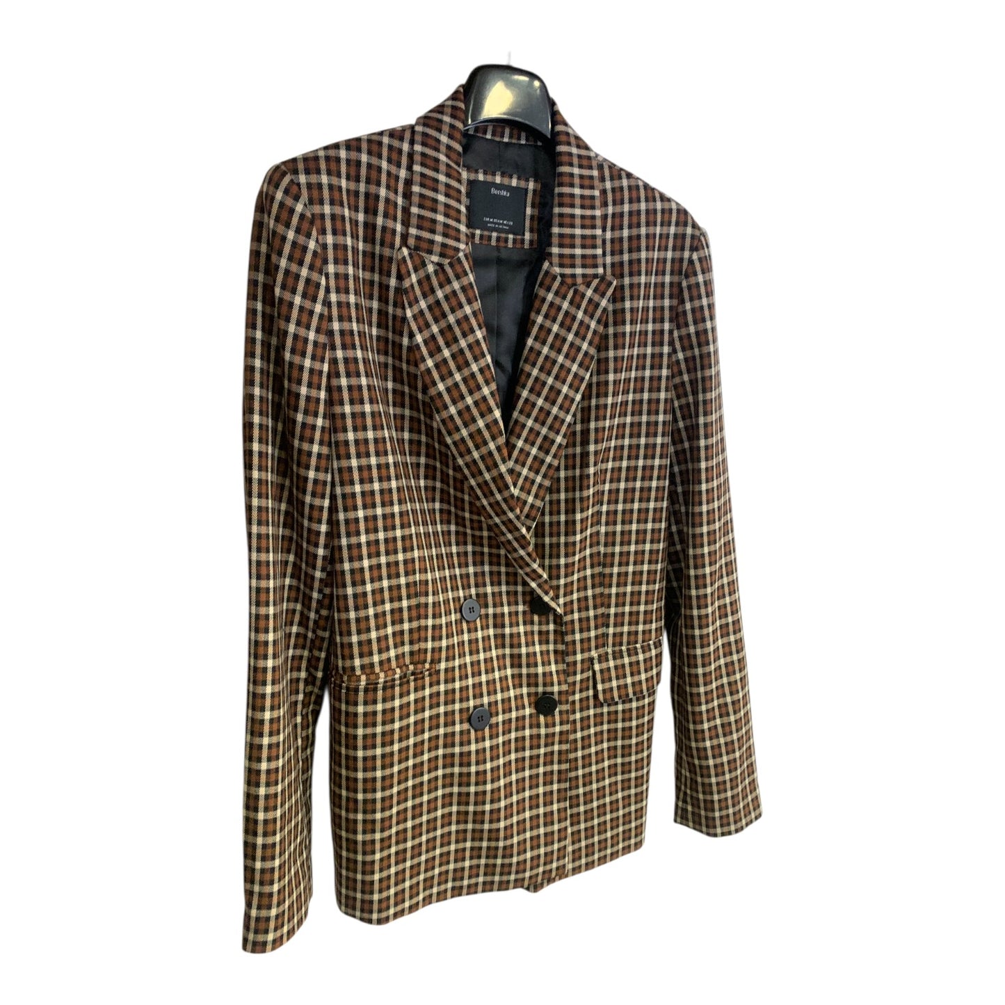 Blazer Donna Bershka Doppiopetto Marrone