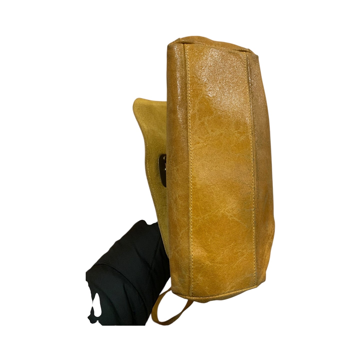 Borsa Tracolla Pelle Ocra