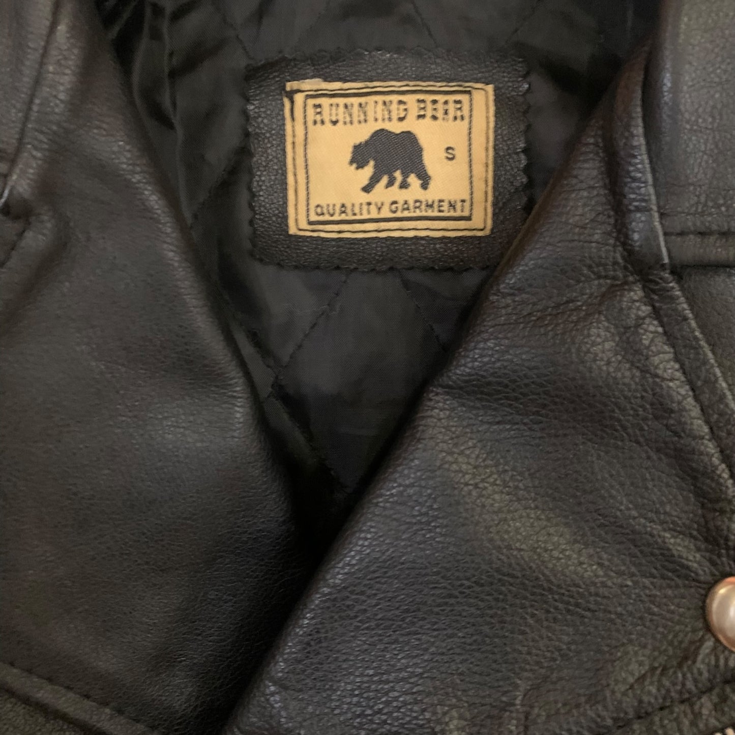 Giacca Chiodo Donna Vintage Running Bear Pelle