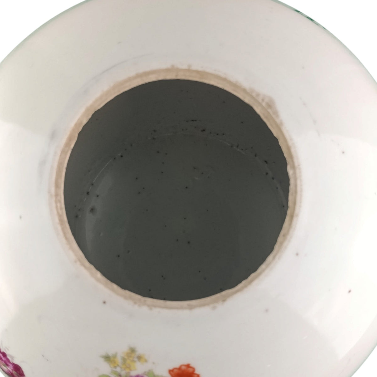 Cachepot Porcellana Grande Orientale Base Legno