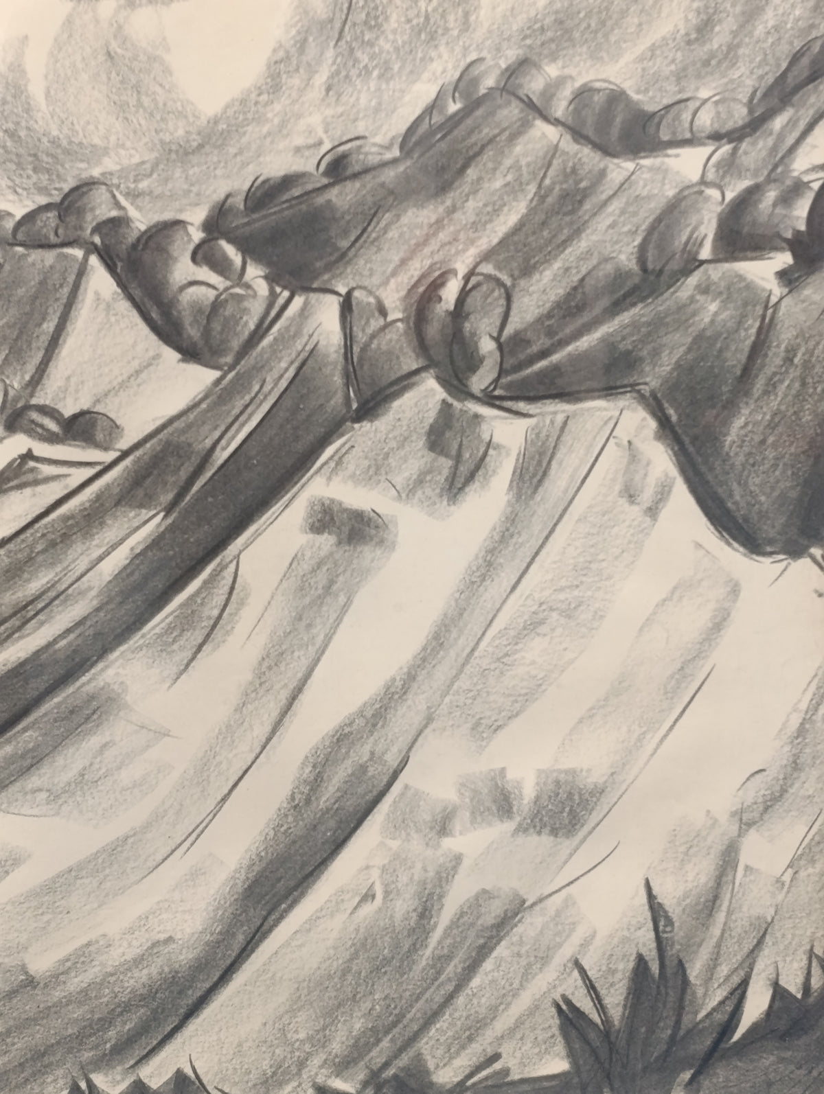 Quadro Carboncino Su Carta - Francesco Barbera (Sandrun, Franceschino dell'Elvo)