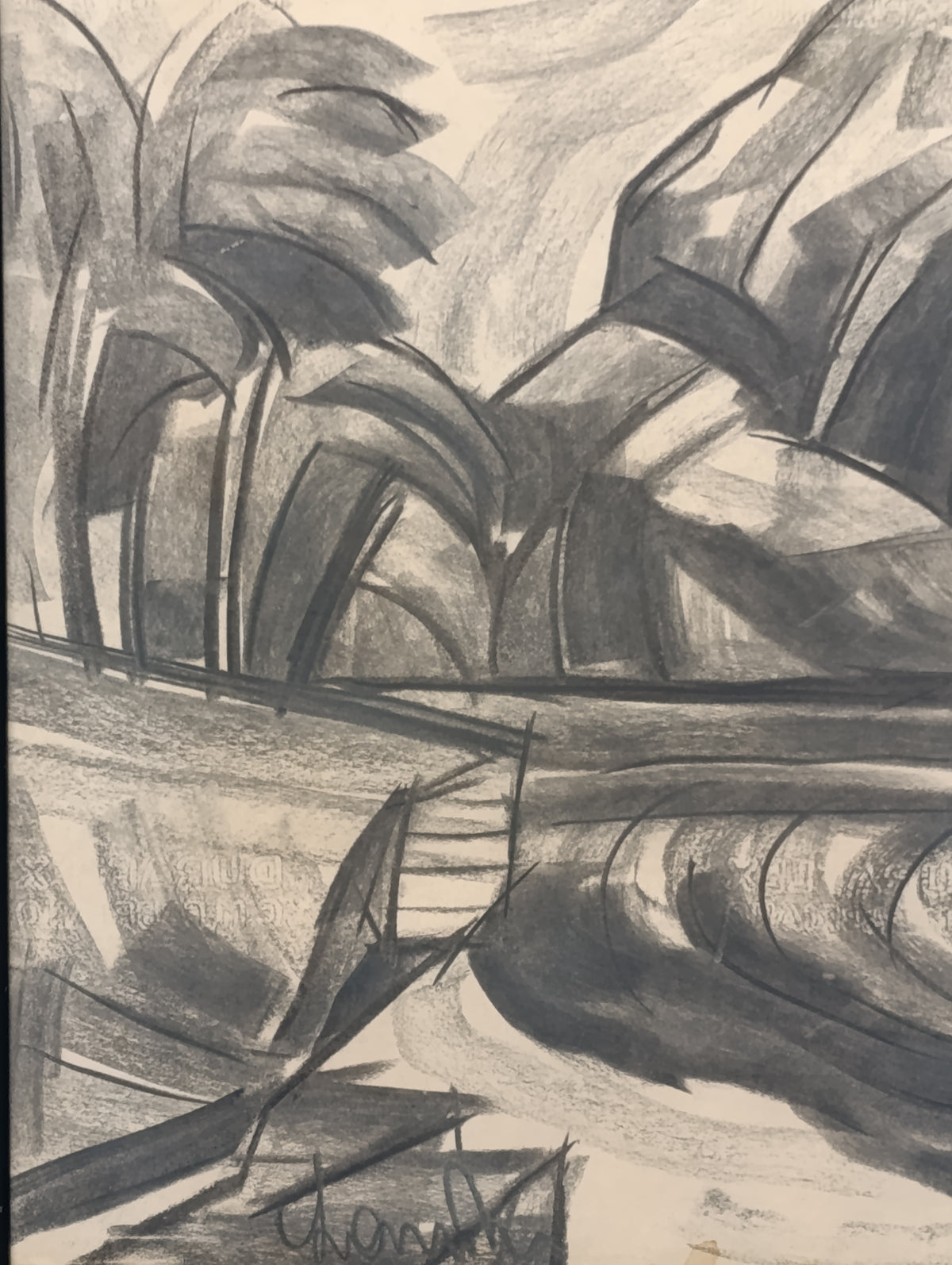 Quadro Carboncino Su Carta - Francesco Barbera (Sandrun, Franceschino dell'Elvo)