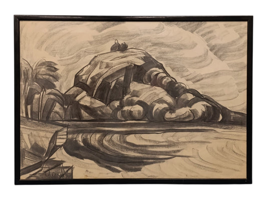 Quadro Carboncino Su Carta - Francesco Barbera (Sandrun, Franceschino dell'Elvo)