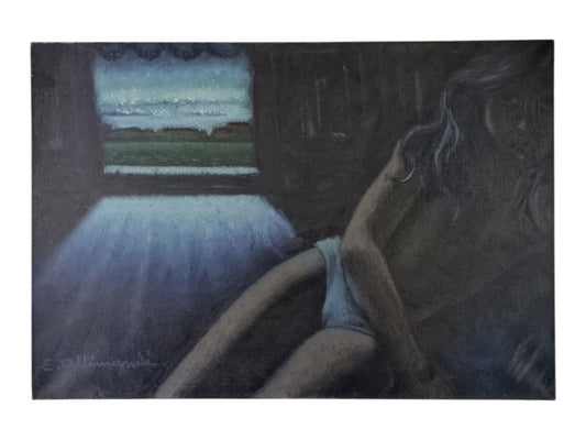 Dipinto Olio Su Tela Enrico Allimandi