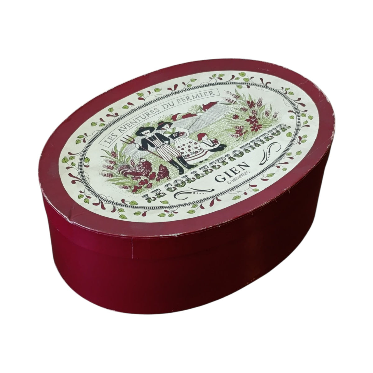 Set 6 Piatti Ovali Ceramica Gien Les Aventures Du Fermier