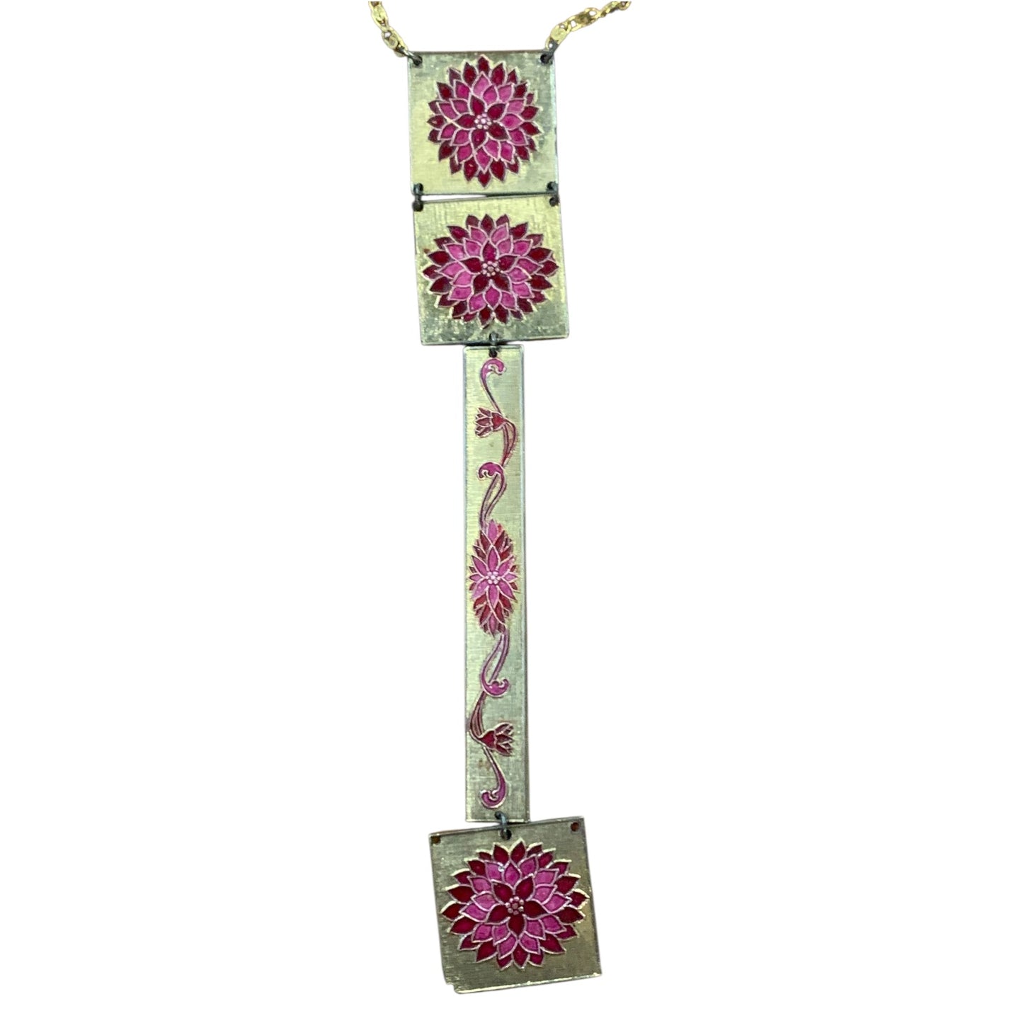 Collana Vintage Dorata Smalti