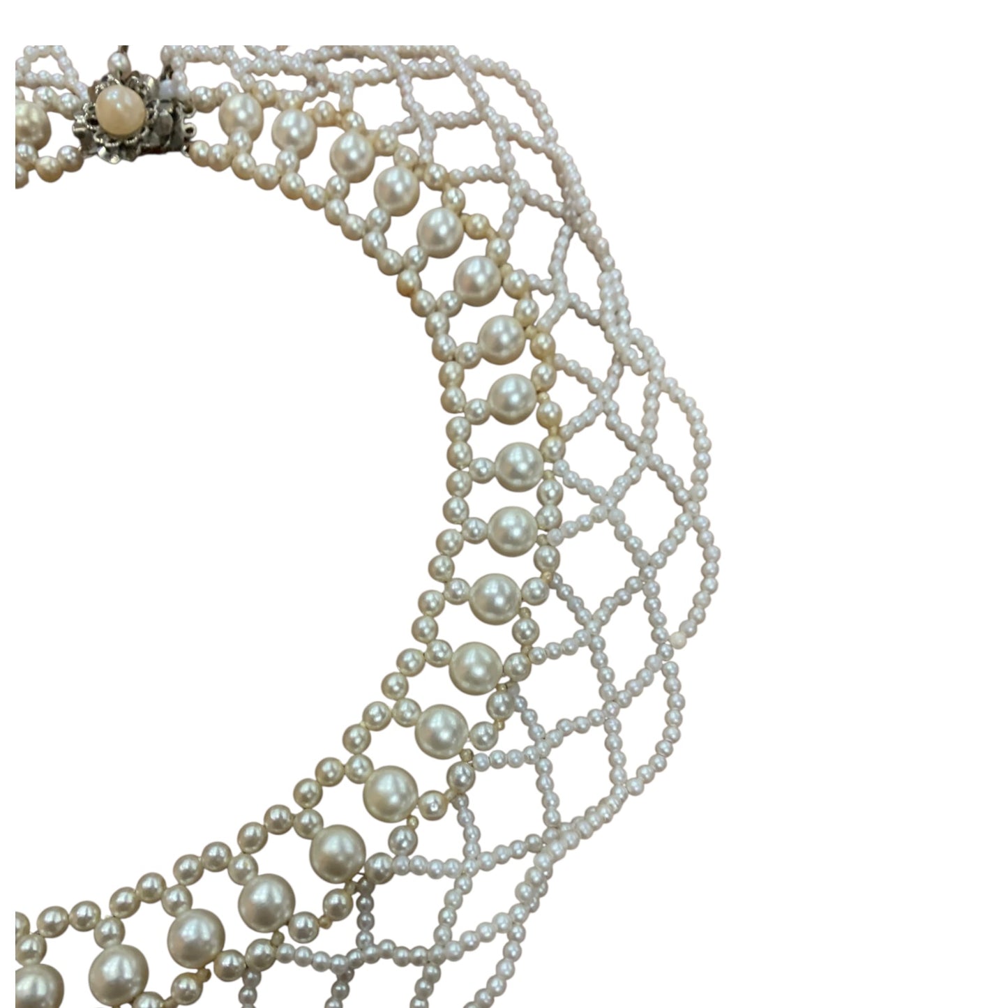 Collana Vintage Girocollo Perline