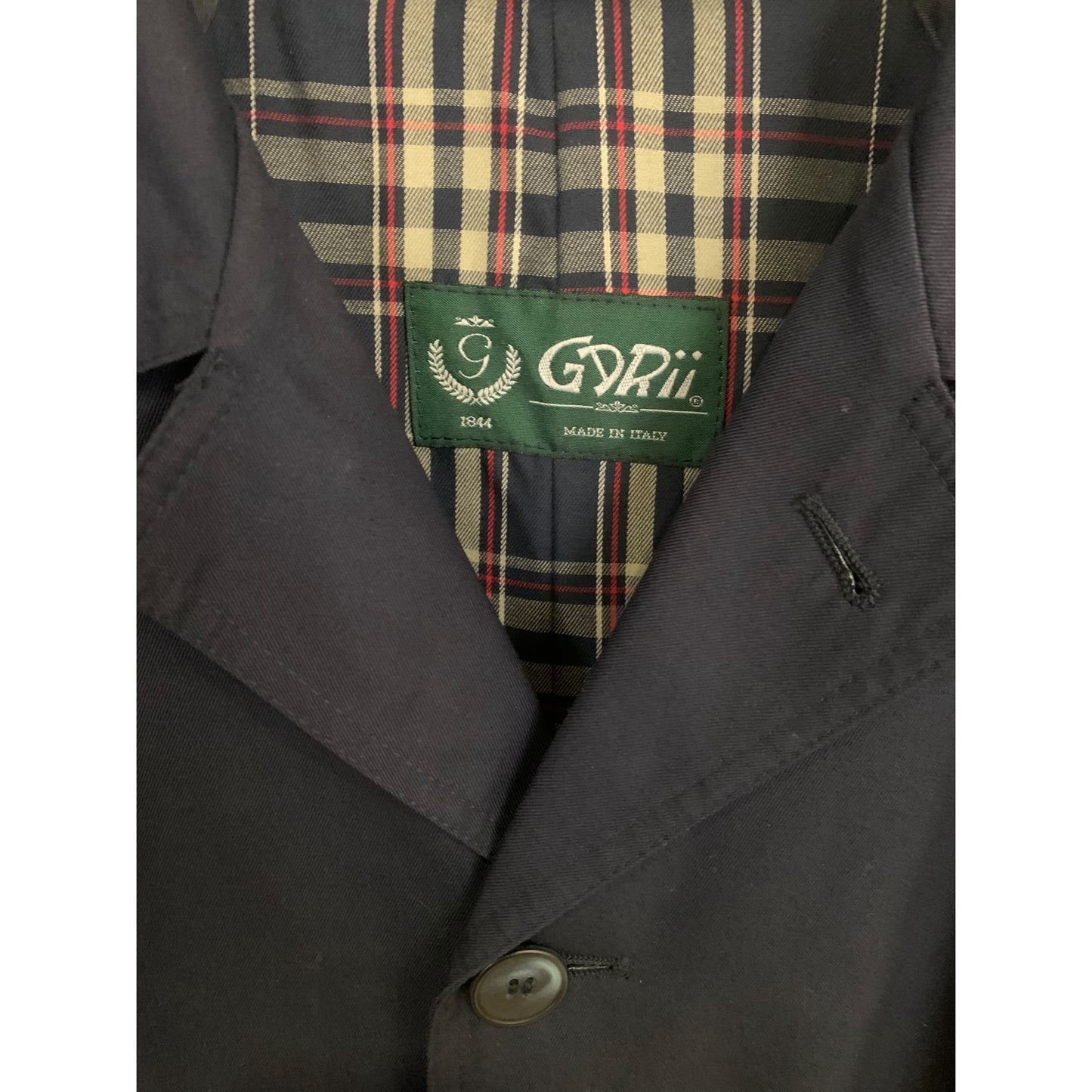 Trench Vintage Blu Navy