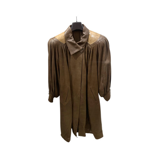 Cappotto Donna Vintage Anni 80 Pelle