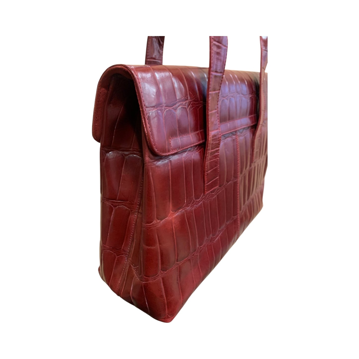 Borsa Donna Vintage Pelle Bordeaux Made In Italy
