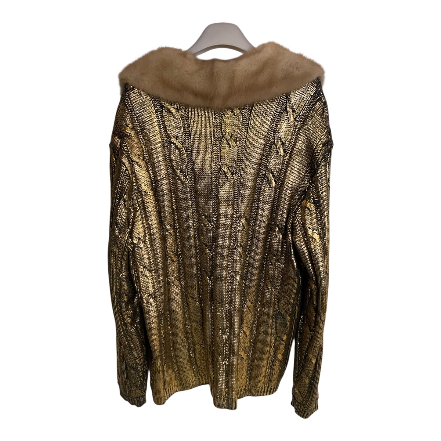 Cardigan Donna Vintage Lana Pellicciotto