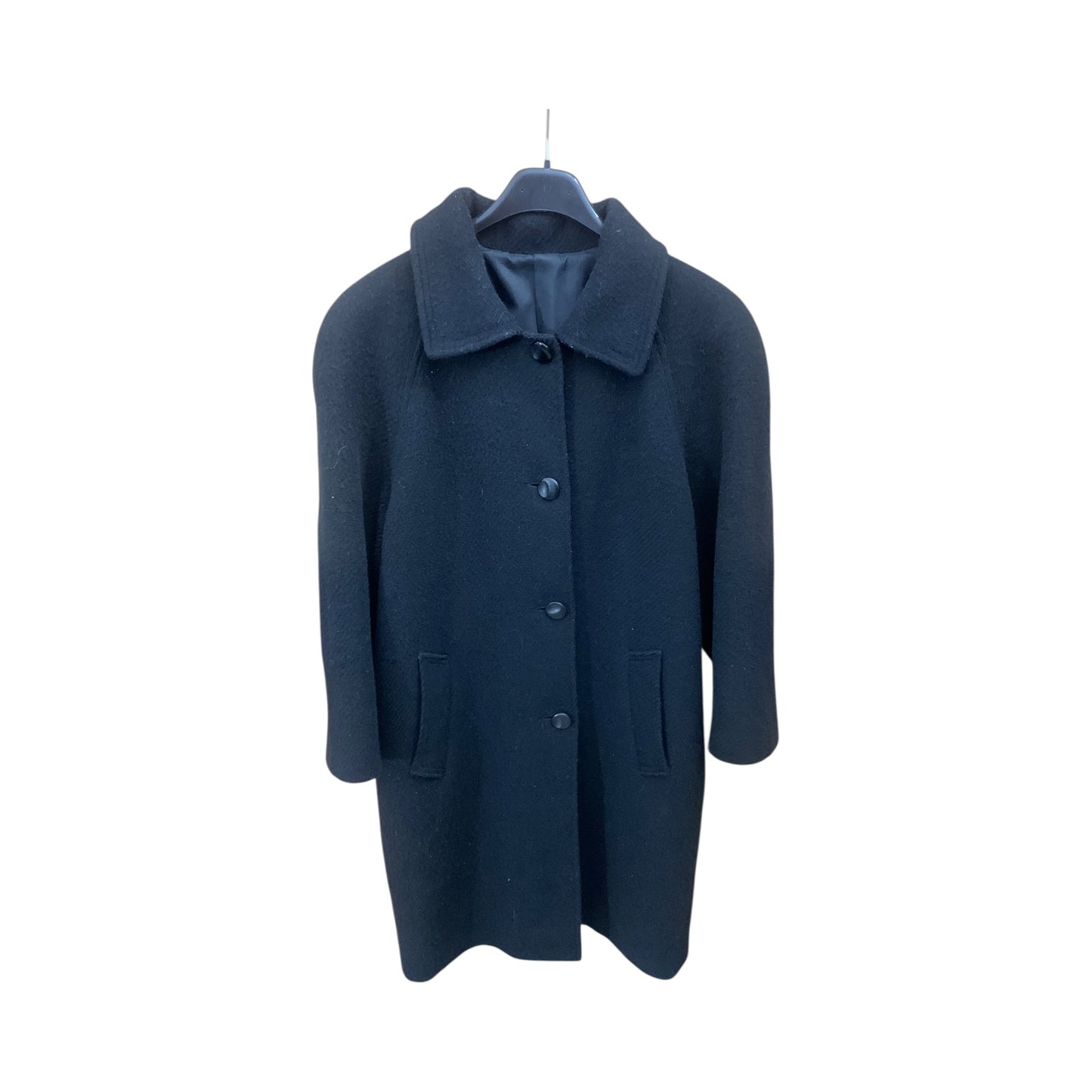 Cappotto Donna Vintage Lana Nero