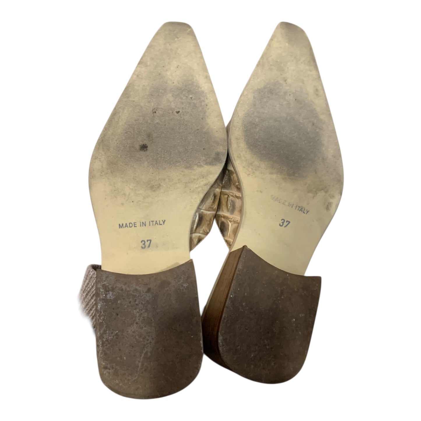 Scarpe Sabot Donna Vintage Pelle