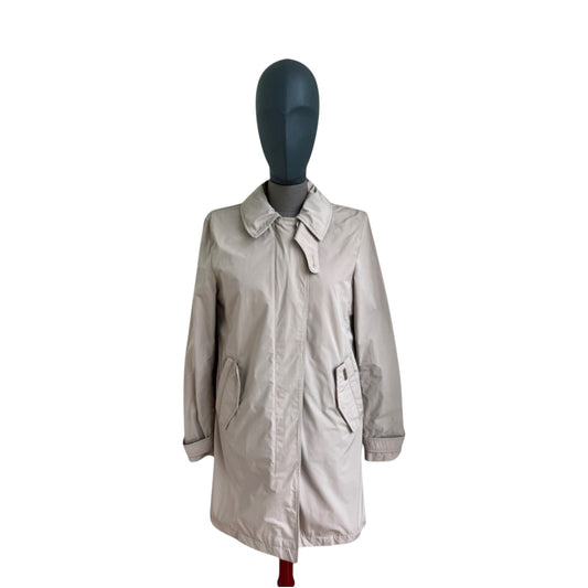 Impermeabile Donna Woolrich Beige Chiaro