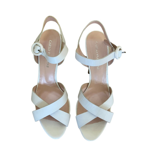 Scarpe Tacco Carlo Pazolini Pelle Bianco Plateau