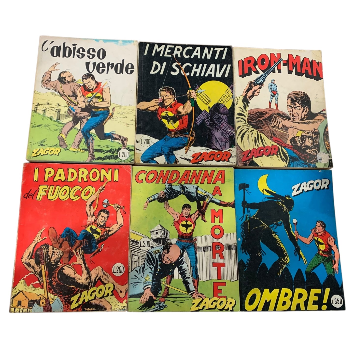 Lotto Fumetto Zagor 1-50 Scritta Rossa