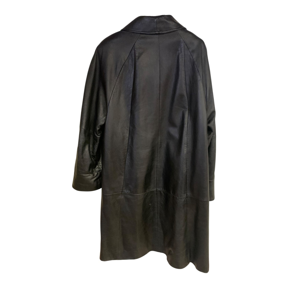 Cappotto Donna Vintage Vera Pelle Nero