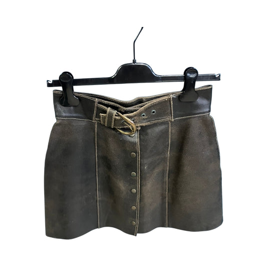 Gonna Vintage Pelle Cuoio