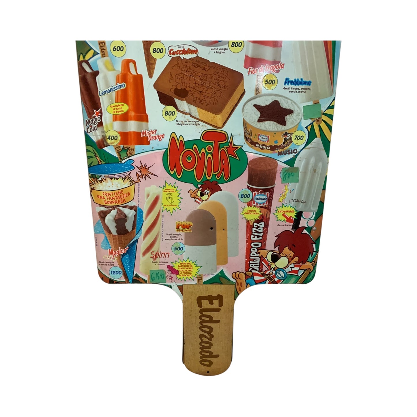 Pannello Pubblicitario Gelati Eldorado Anni 90