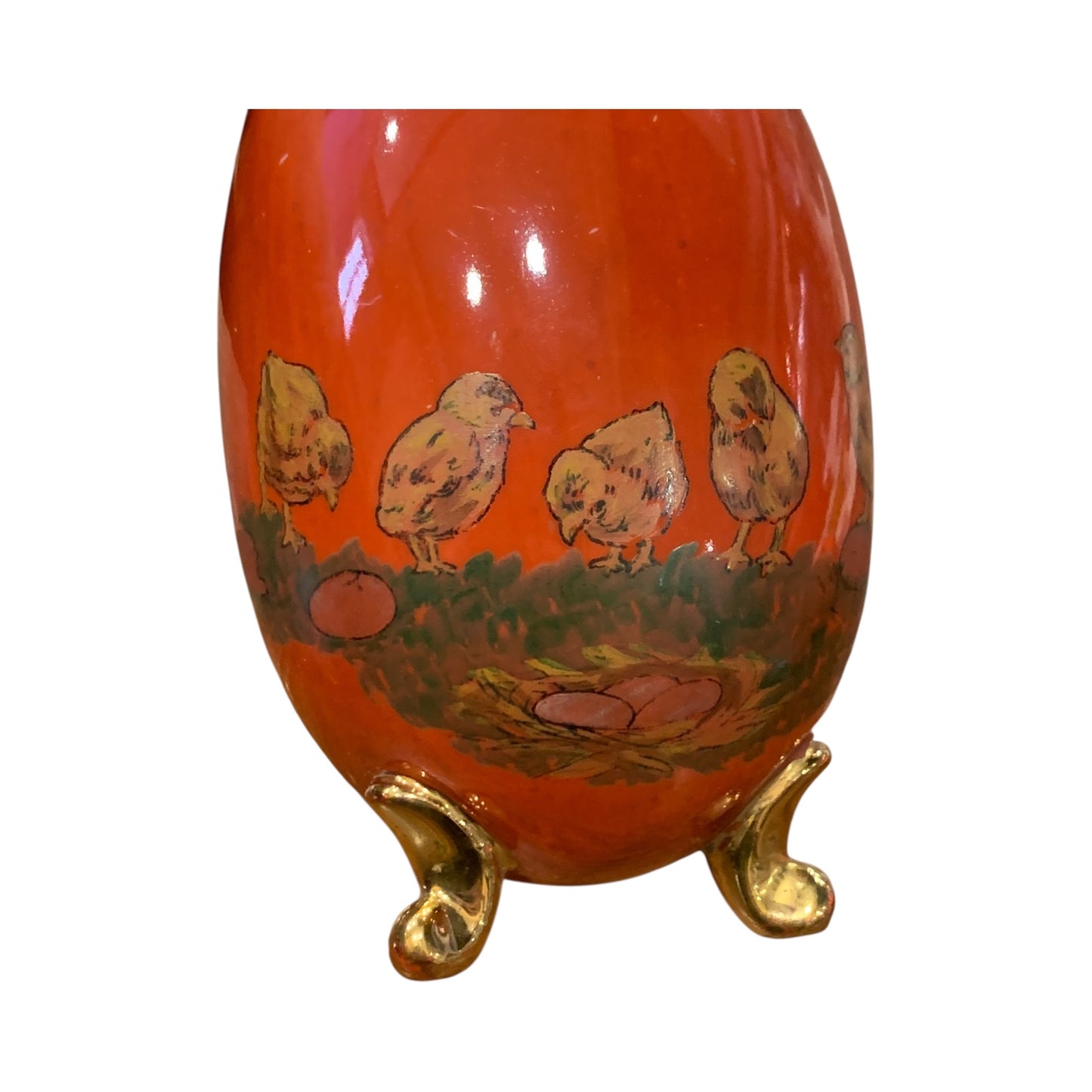 Vasetto Vintage Ceramica Forma Uovo