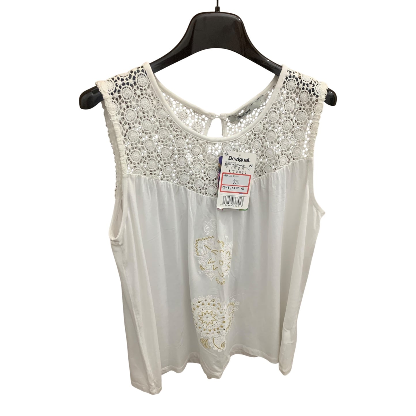 Smanicato Donna Desigual Bianco