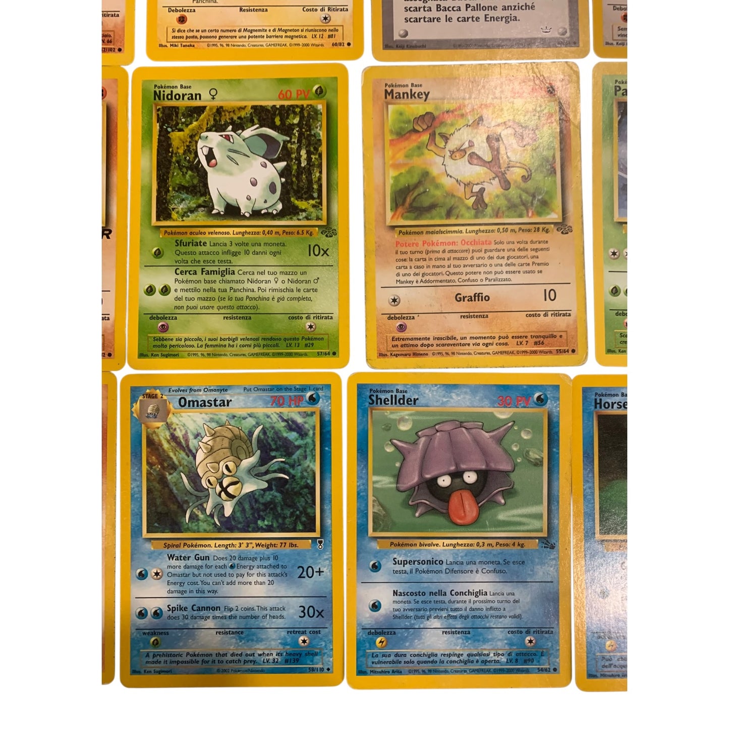 Lotto Carte Pokemon Vintage Anni 90
