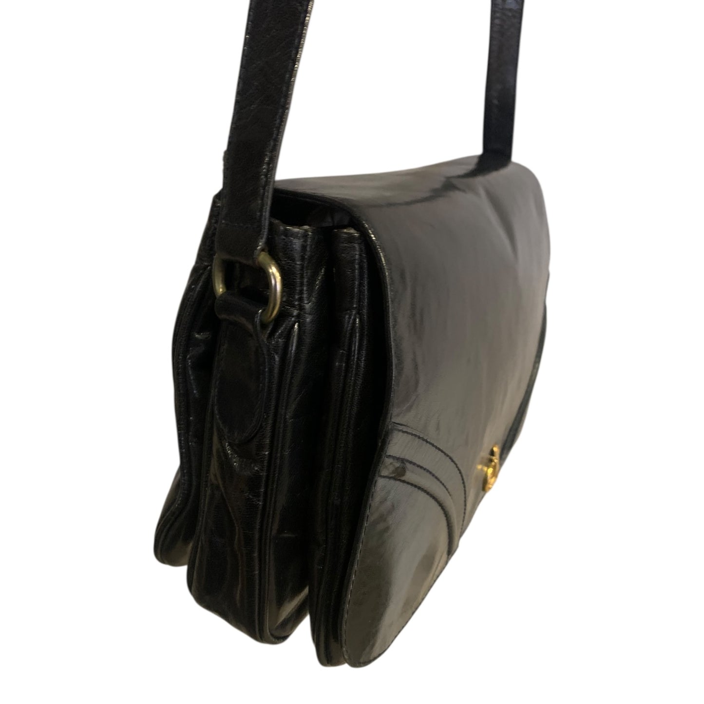 Borsetta Tracolla Vintage Pelle Nera