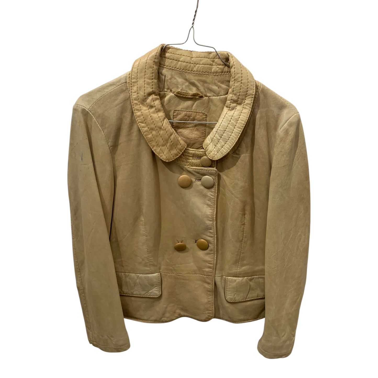 Giacca Donna Pelle Beige