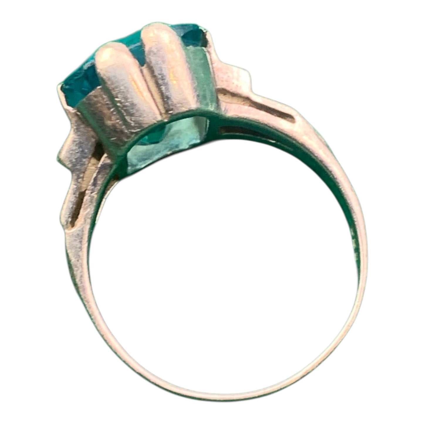 Anello Donna Vintage Pietra Azzurra