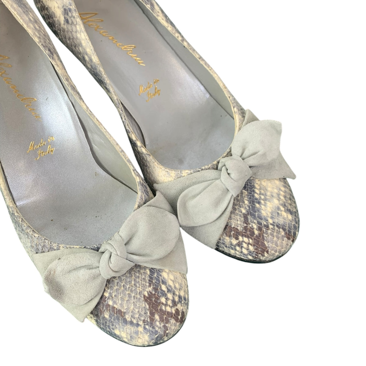 Ballerina Donna Vintage Pelle Serpente