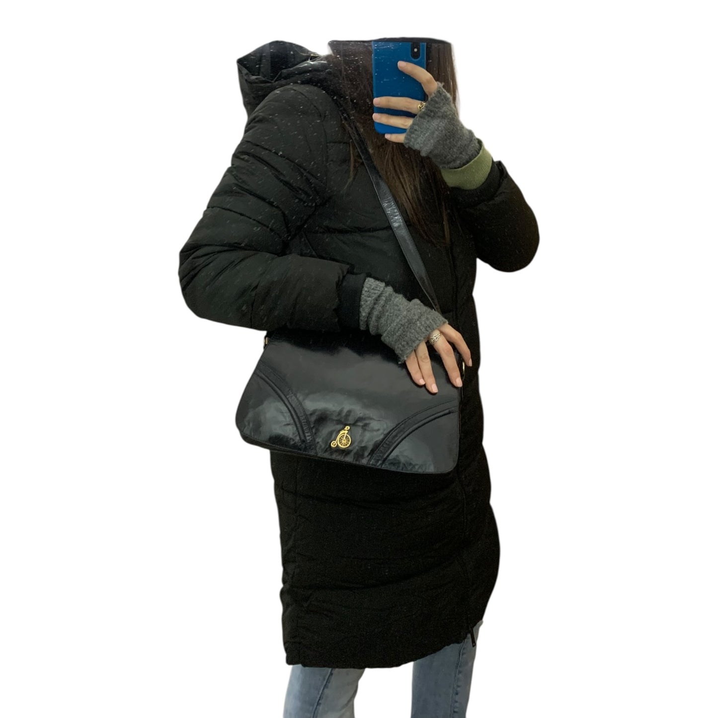 Borsetta Tracolla Vintage Pelle Nera