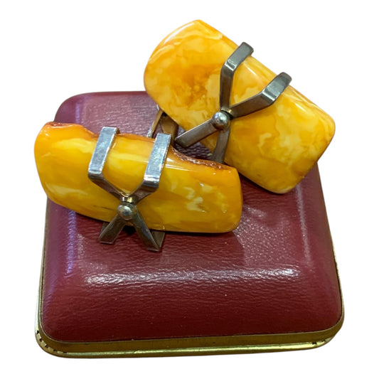 Gemelli Uomo Vintage Ambra