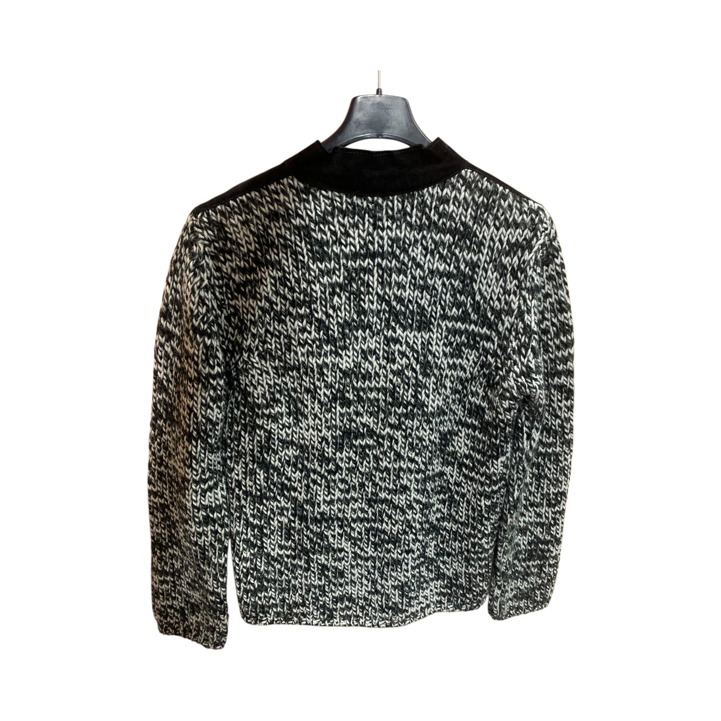 Cardigan Vintage Pelle e Lana