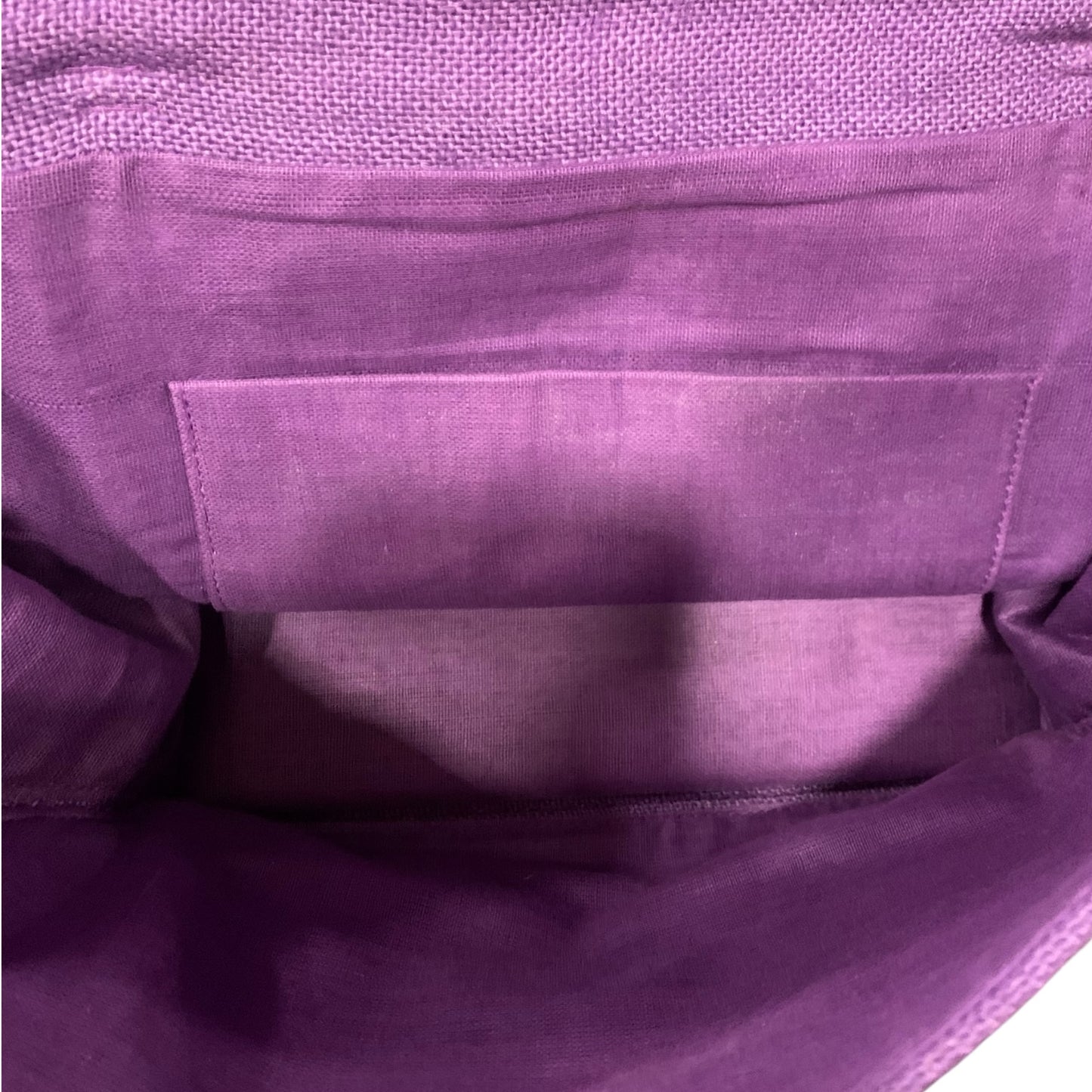 Borsetta A Mano Viola Manico Ottone
