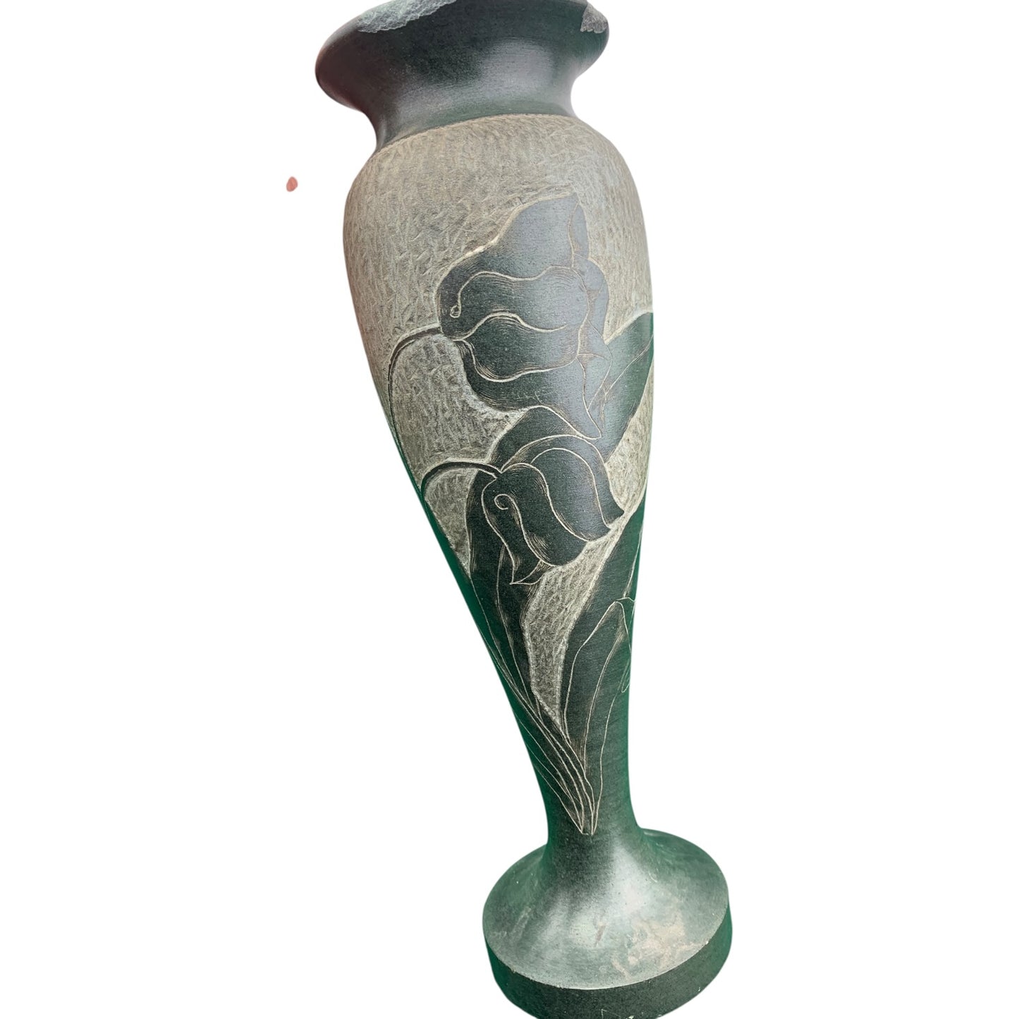 Vaso In Pietra Vintage Stile Art Deco