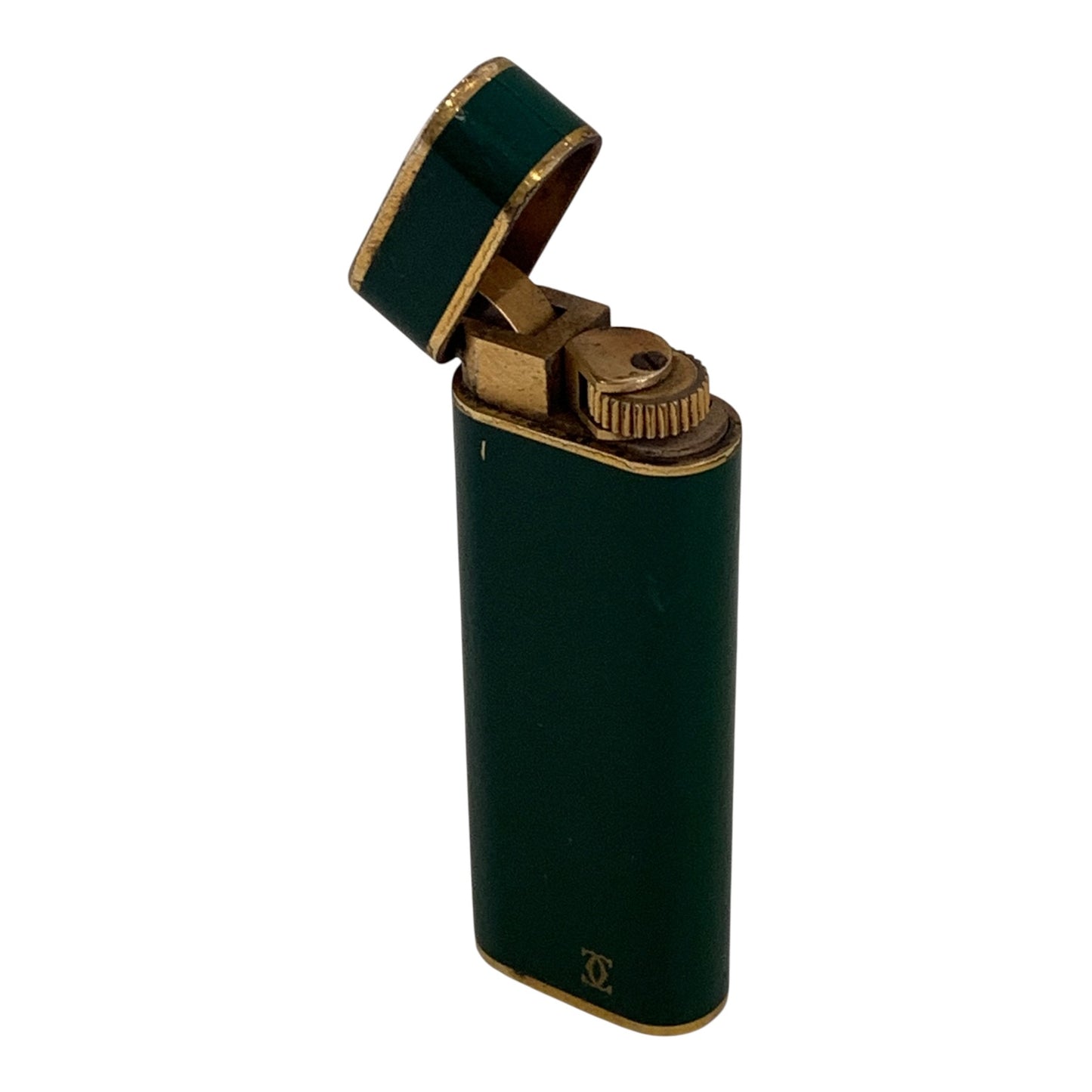 Accendino Vintage Cartier Smaltato Verde