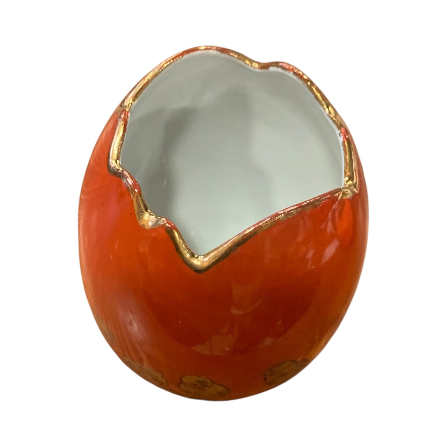 Vasetto Vintage Ceramica Forma Uovo